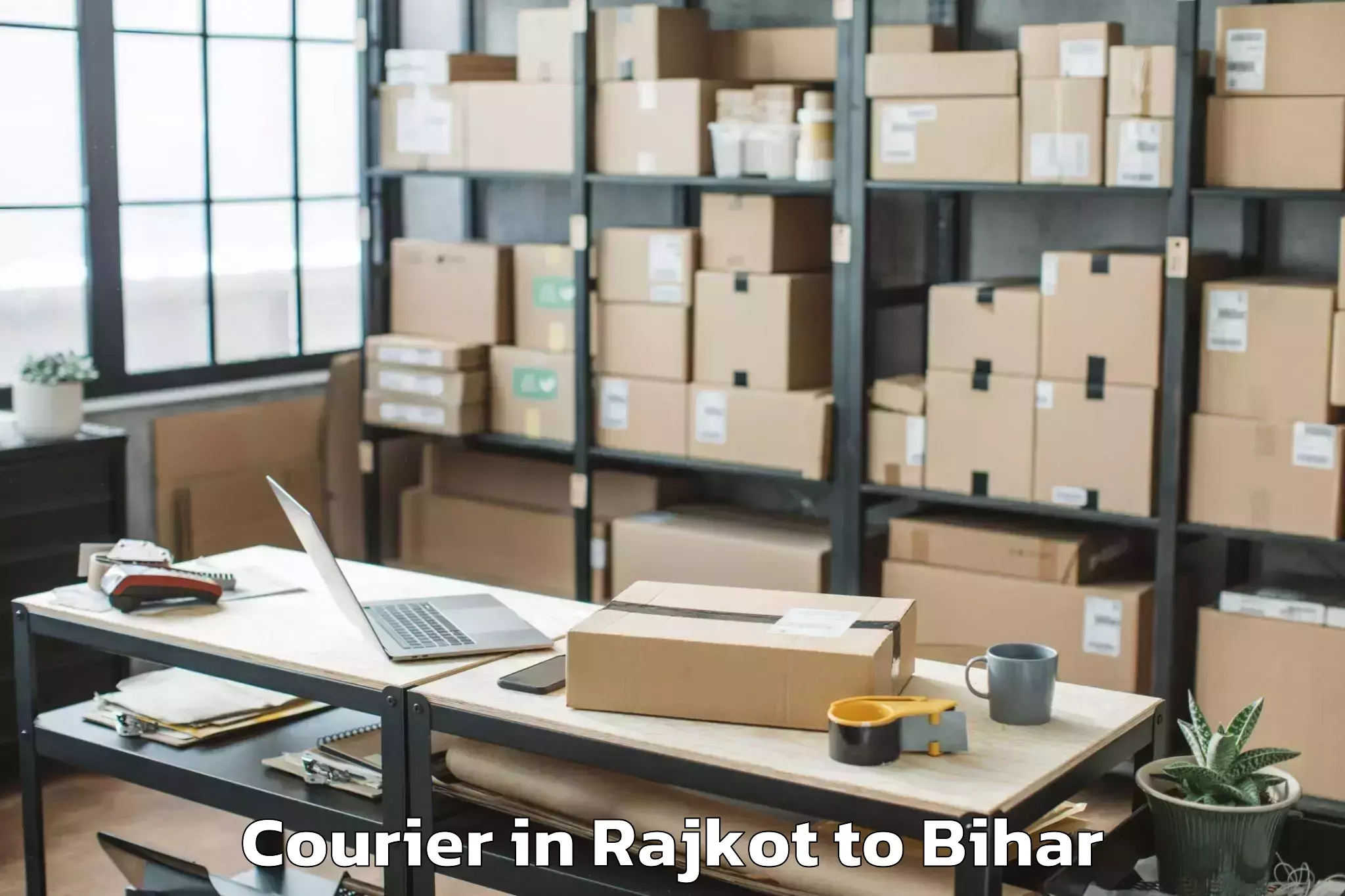 Book Rajkot to Kesariya Courier Online